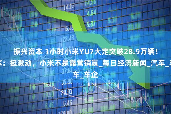 振兴资本 1小时小米YU7大定突破28.9万辆！雷军：挺激动，小米不是靠营销赢_每日经济新闻_汽车_车企