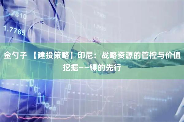 金勺子 【建投策略】印尼：战略资源的管控与价值挖掘——镍的先行